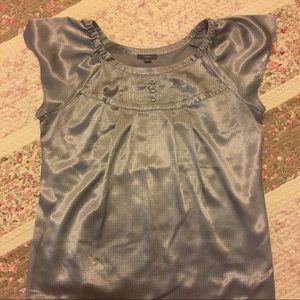 Apt. 9 top Silver & Black polka dots XL